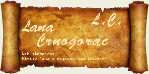 Lana Crnogorac vizit kartica